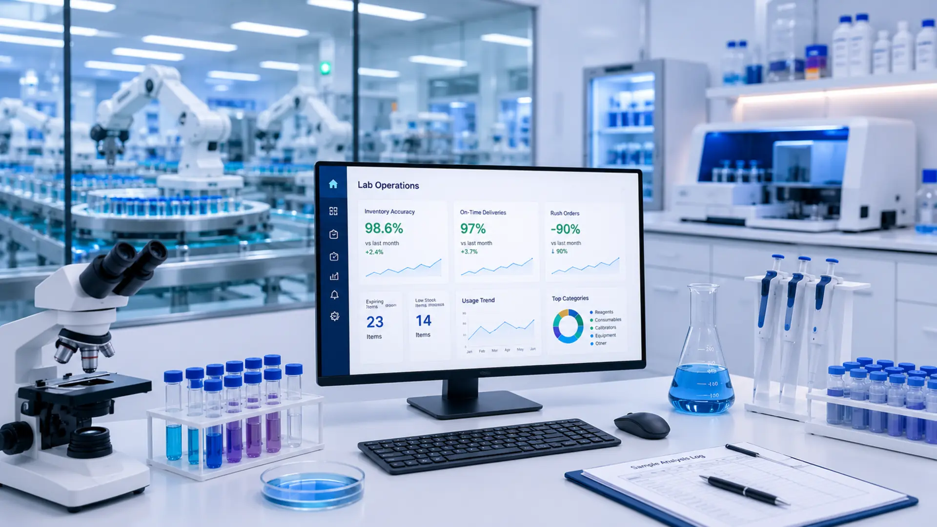 Laboratory Supply Chain Automation Reduced Overtime and Prevented Reagent Waste